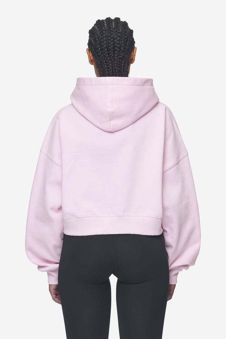 Pegador Salita Oversized Cropped Hoodie Washed Bubblegum White Gum Hotsell