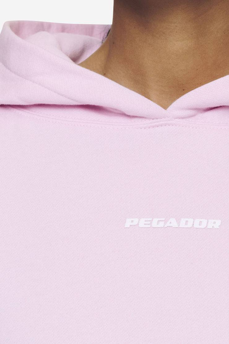 Pegador Salita Oversized Cropped Hoodie Washed Bubblegum White Gum Hotsell