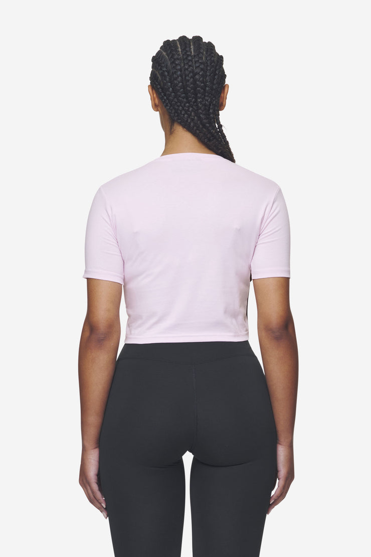 Pegador Ines Cropped Baby Tee Washed Bubblegum White Gum im Angebot