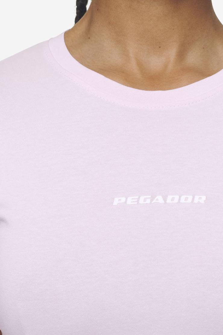 Pegador Ines Cropped Baby Tee Washed Bubblegum White Gum im Angebot