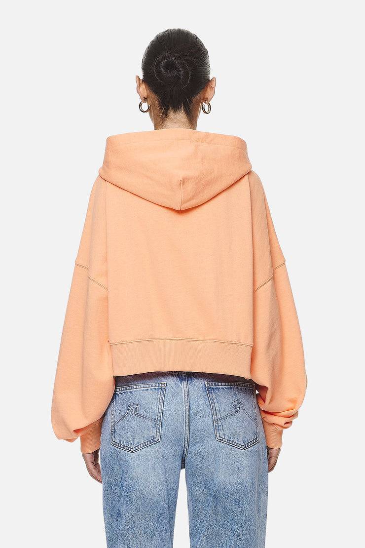 Pegador Marla Cropped Zip Hoodie Washed Apricot White Gum Meist gekauft