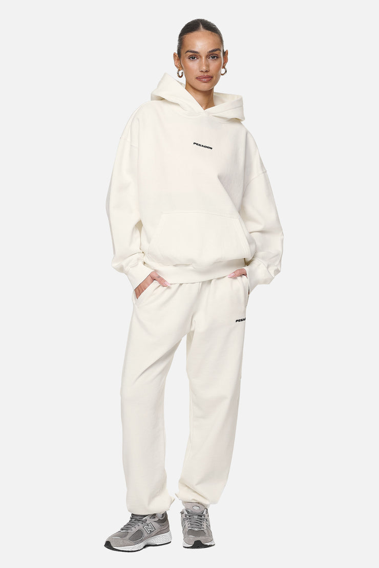 Pegador Clarita Logo Oversized Hoodie Washed Coconut Milk Black Gum Blitzverkäufe