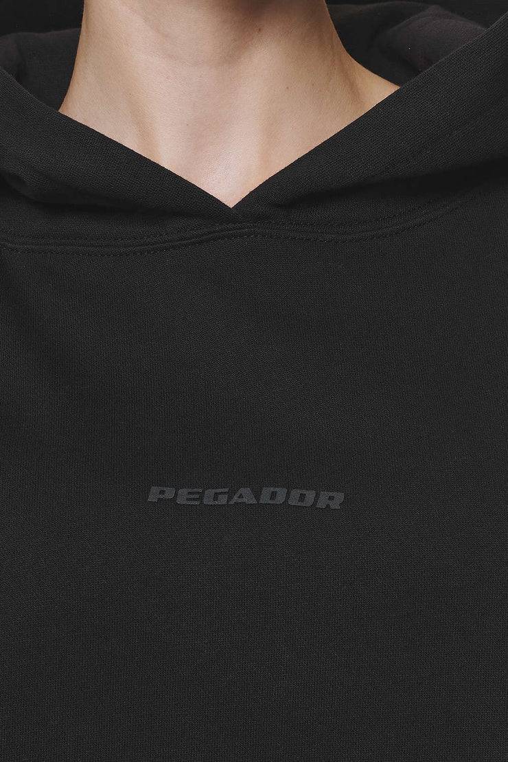 Pegador Clarita Logo Oversized Hoodie Black Gum Sonderangebot