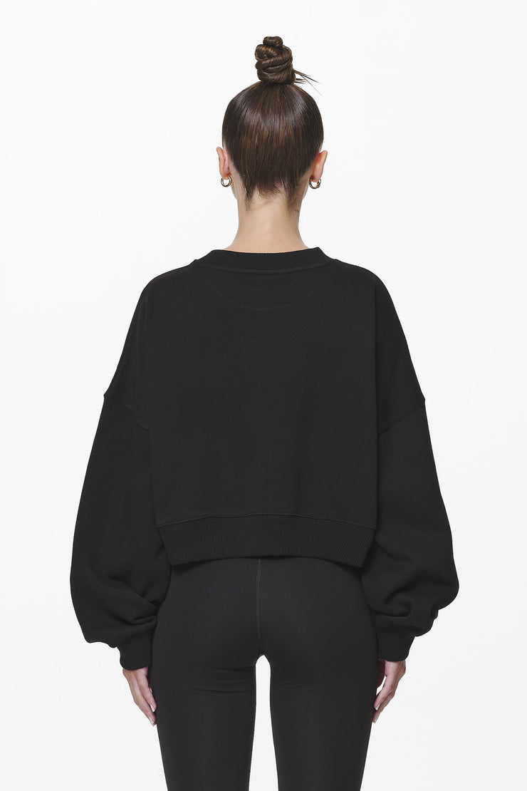 Pegador Londa Cropped Oversized Sweater Black Gum Günstig kaufen