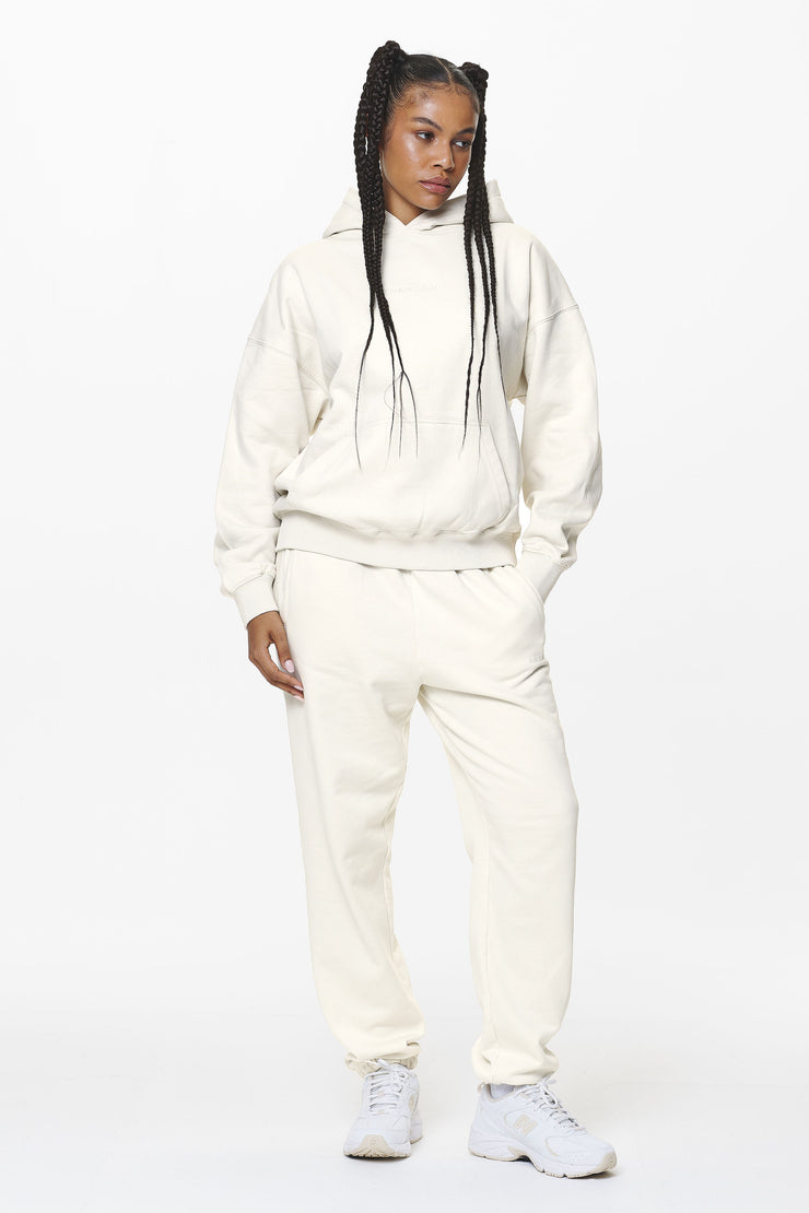 Pegador Clarita Logo Oversized Hoodie Washed Salty Cream Gum Online Shopping