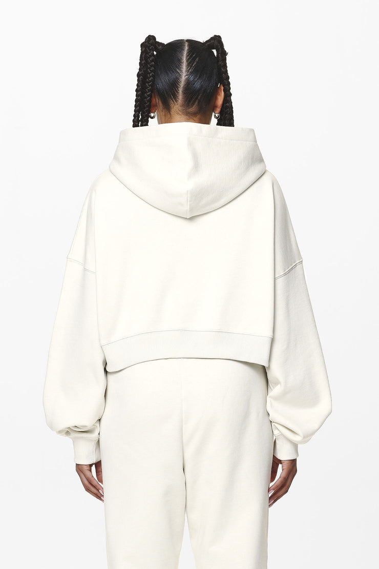 Pegador Marla Cropped Zip Hoodie Washed Salty Cream Gum Exklusivangebot