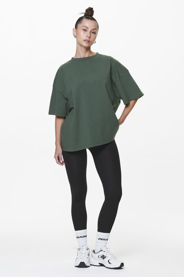 Pegador Bel Air Heavy Oversized Tee Washed Sage Green Gum Weihnachtsangebot