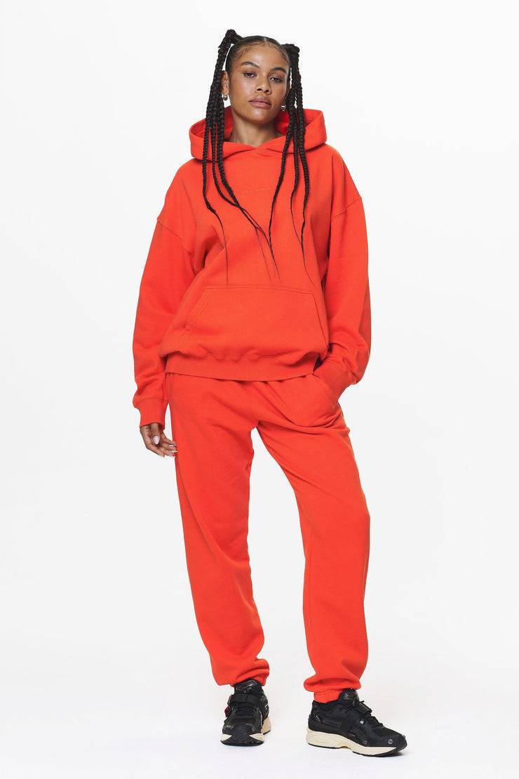 Pegador Clarita Logo Oversized Hoodie Washed Signal Red Gum Vatertagsangebot