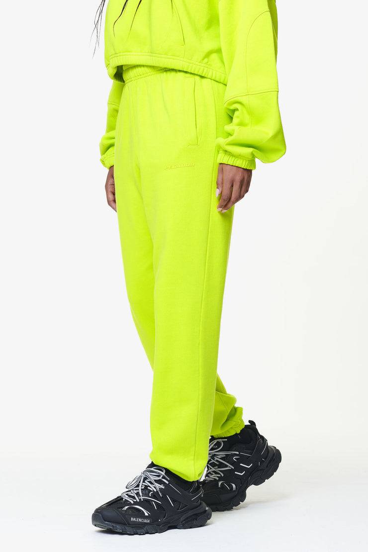 Pegador Villa High Waisted Sweat Pants Washed Lime Yellow Gum Heißer Verkauf