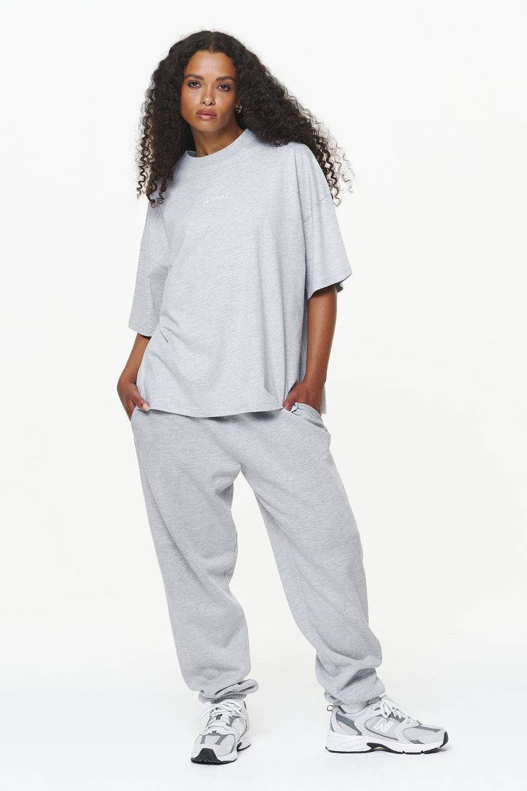 Pegador Thames Heavy Oversized Tee Grey Melange Neueste Mode