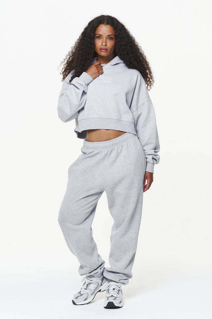 Pegador Durward High Waisted Sweat Pants Grey Melange Online Outlet