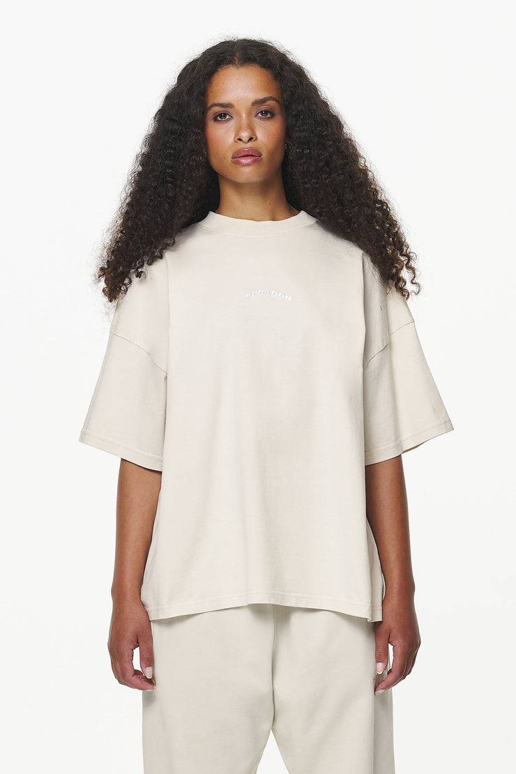Pegador Thames Heavy Oversized Tee Vintage Washed Bone White Exklusive Angebote