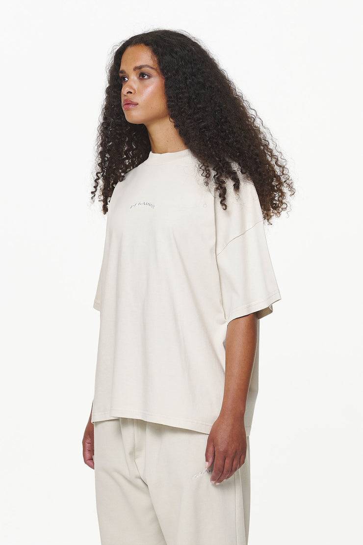 Pegador Thames Heavy Oversized Tee Vintage Washed Bone White Exklusive Angebote
