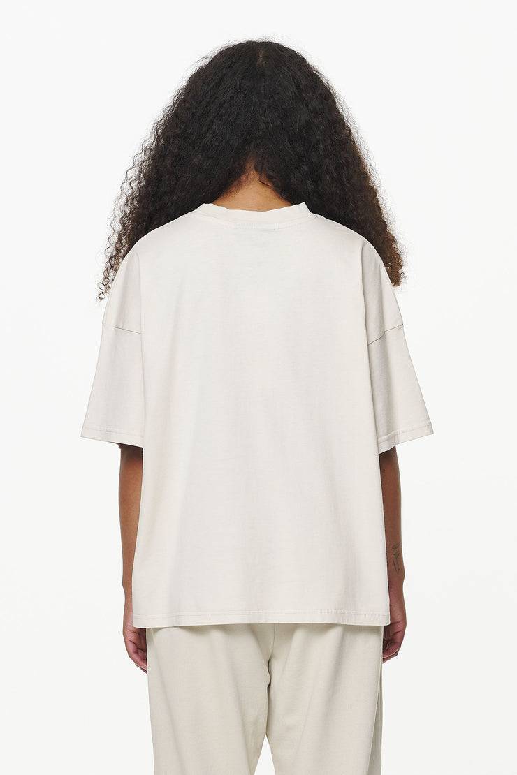 Pegador Thames Heavy Oversized Tee Vintage Washed Bone White Exklusive Angebote