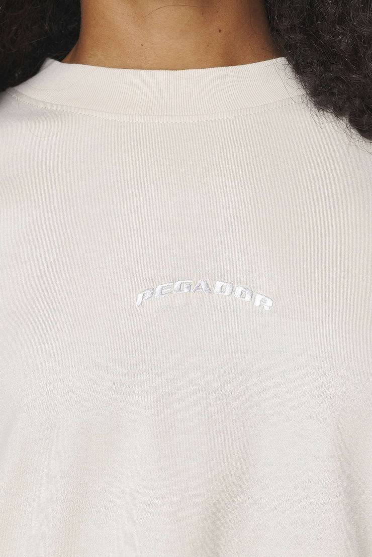Pegador Thames Heavy Oversized Tee Vintage Washed Bone White Exklusive Angebote