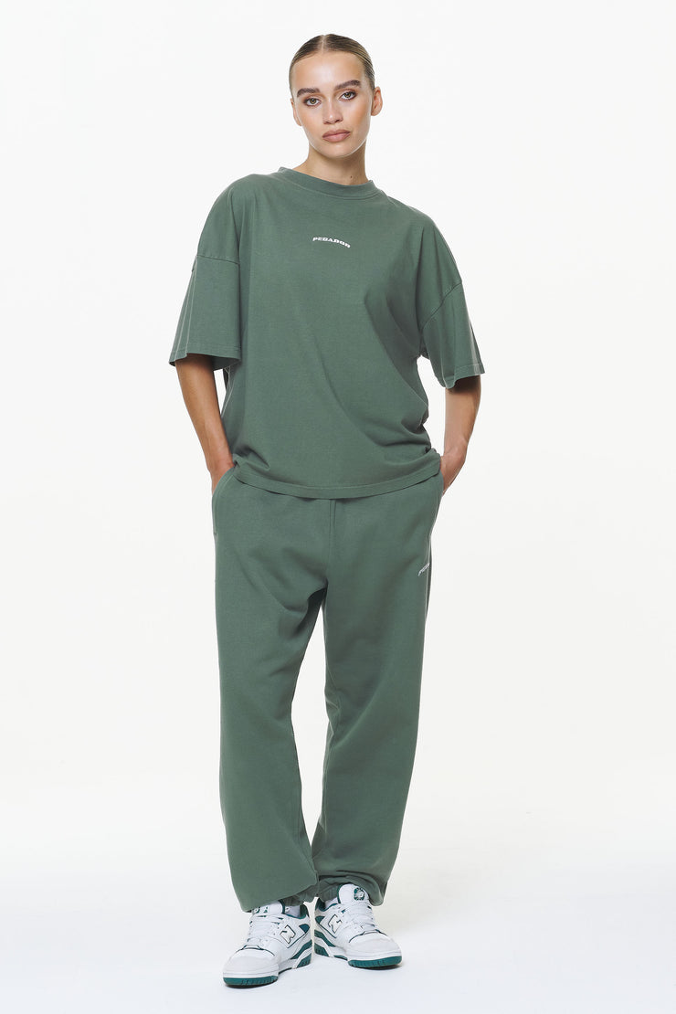 Pegador Thames Heavy Oversized Tee Vintage Washed Garden Green Große Rabatte