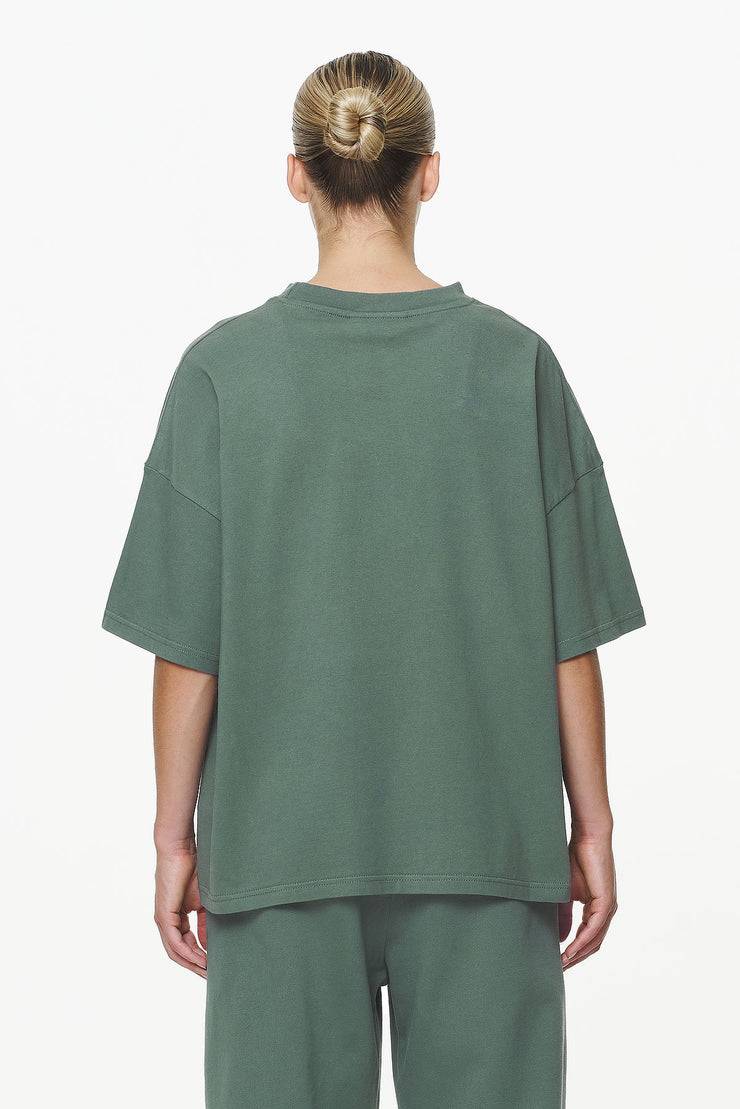 Pegador Thames Heavy Oversized Tee Vintage Washed Garden Green Große Rabatte