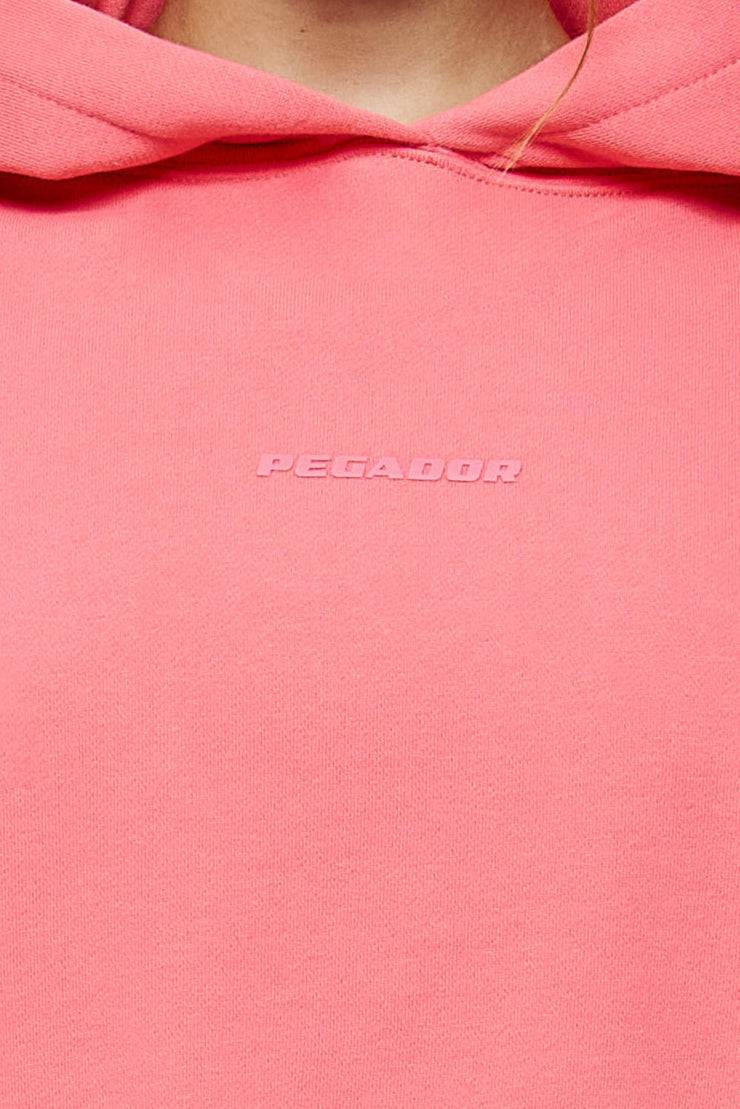 Pegador Salita Oversized Cropped Hoodie Vintage Washed Strawberry Gum Neuheiten