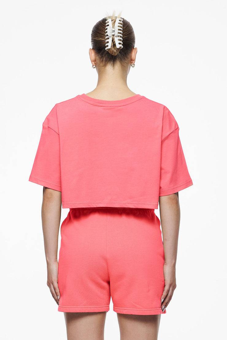 Pegador Layla Oversized Cropped Tee Vintage Washed Strawberry Gum Bestseller