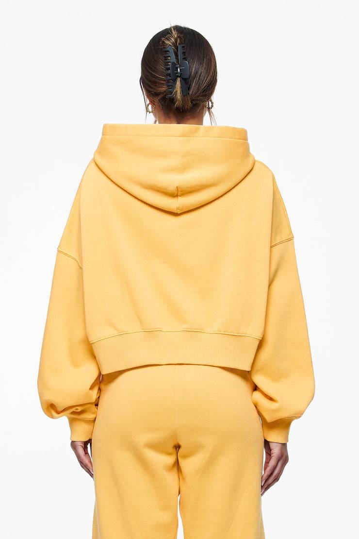 Pegador Salita Oversized Cropped Hoodie Vintage Washed Golden Sun Gum Tägliche Deals