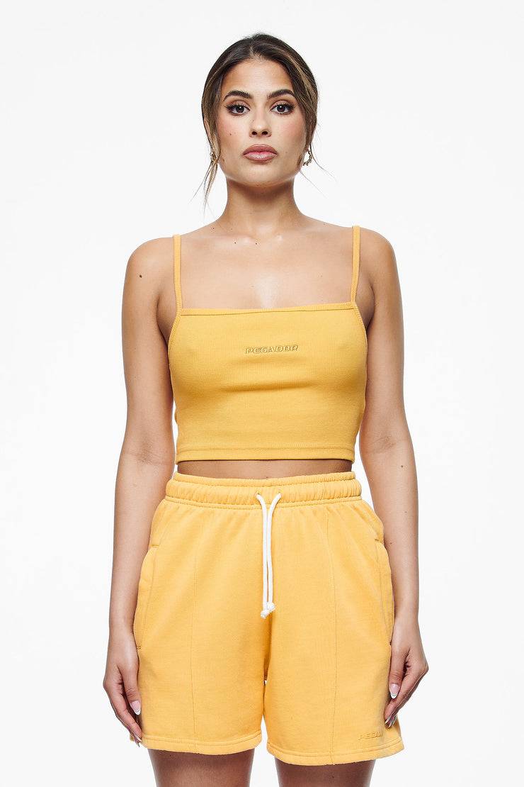 Pegador Ruby Rib Crop Top Vintage Washed Golden Sun VIP-Rabatte