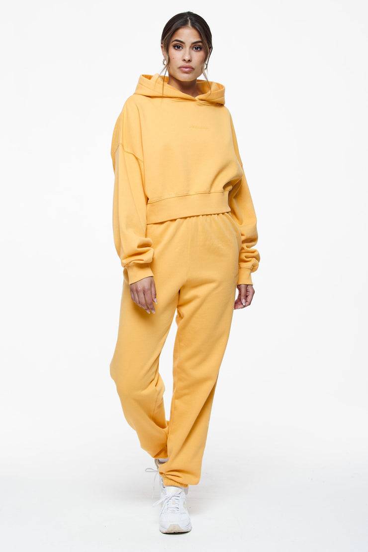 Pegador Villa High Waisted Sweat Pants Vintage Washed Golden Sun Gum Tiefpreis