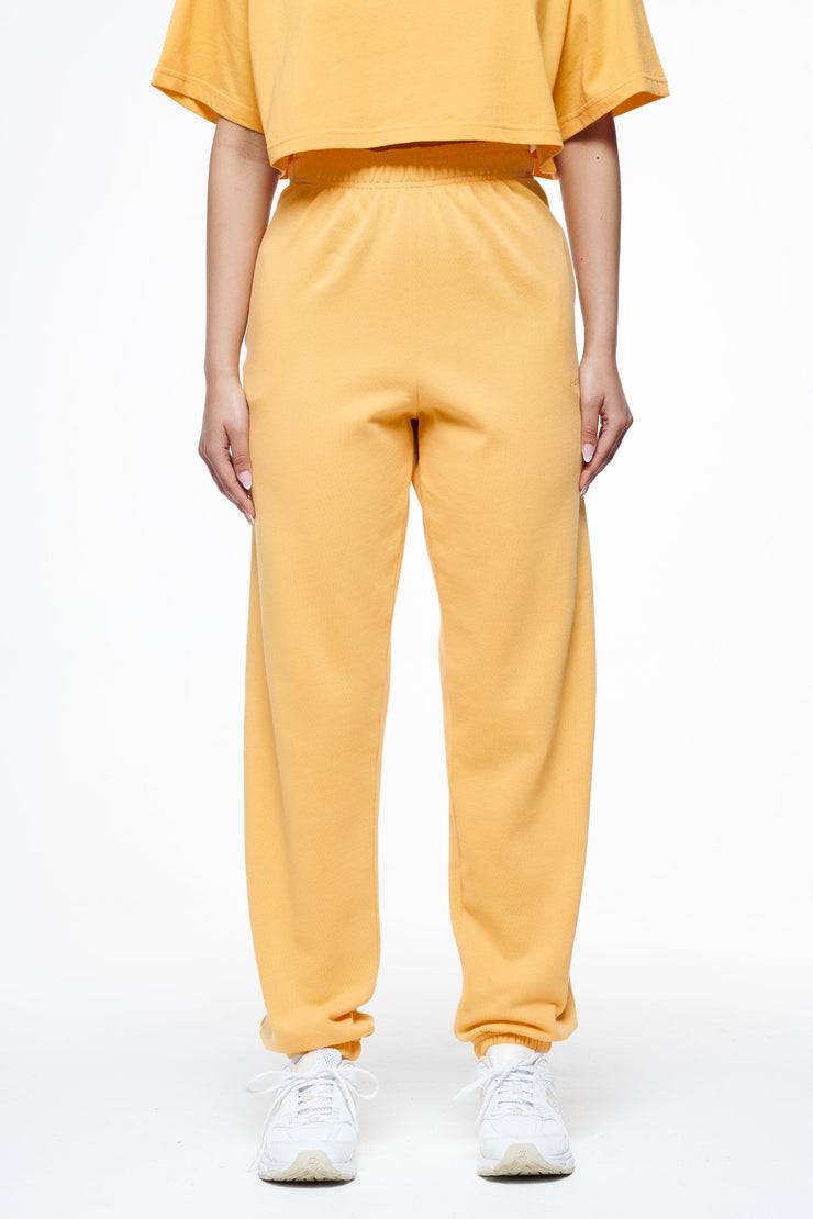 Pegador Villa High Waisted Sweat Pants Vintage Washed Golden Sun Gum Tiefpreis