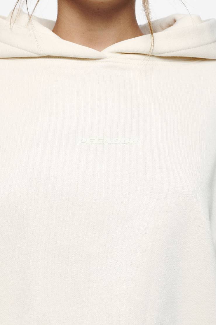Pegador Salita Oversized Cropped Hoodie Vintage Washed Unbleached Gum Neueste Stile