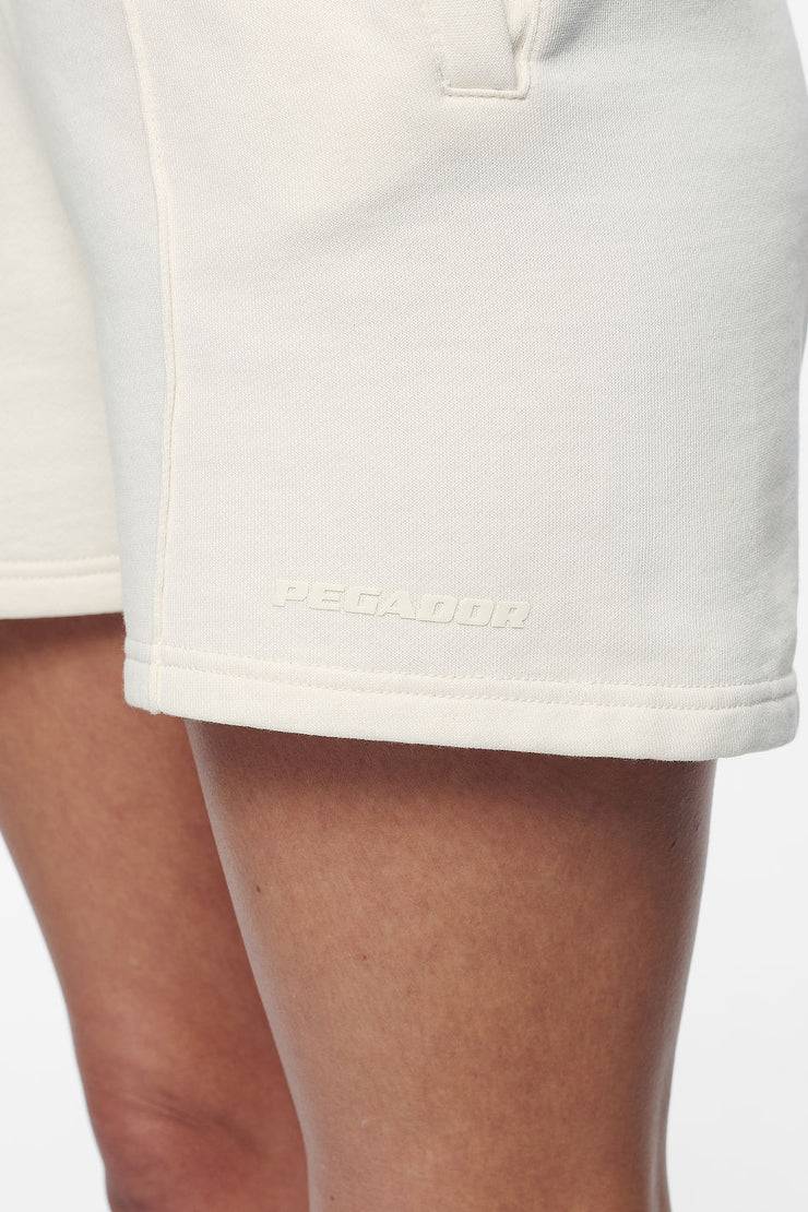 Pegador Umbria High Waisted Shorts Vintage Washed Unbleached Gum Bis zu 60% Rabatt
