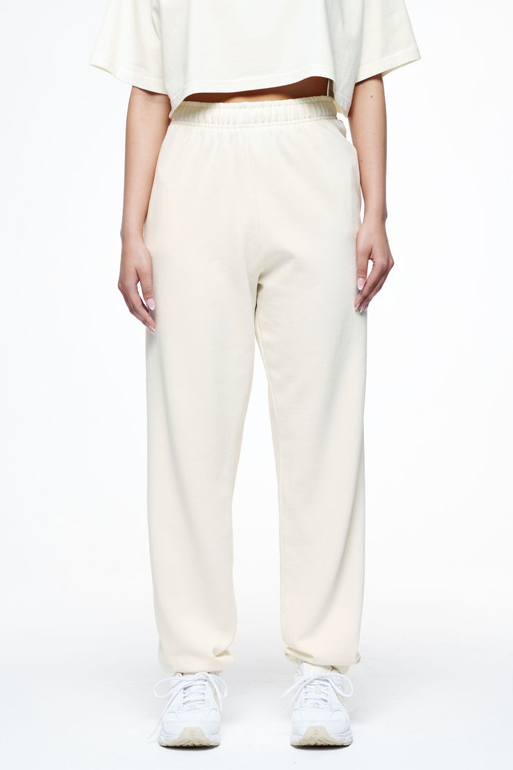 Pegador Villa High Waisted Sweat Pants Vintage Washed Unbleached Gum Bis zu 65% Rabatt