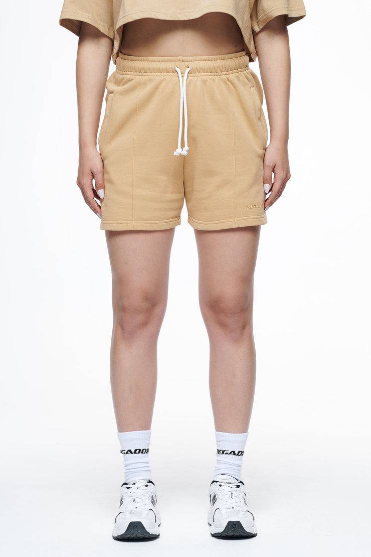 Pegador Umbria High Waisted Shorts Vintage Washed Espresso Gum Bis zu 55% Rabatt