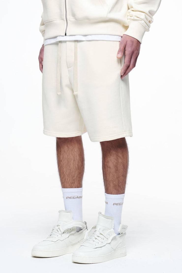 Pegador Logo Heavy Sweat Shorts Vintage Washed Unbleached Gum Kostenloser Versand international
