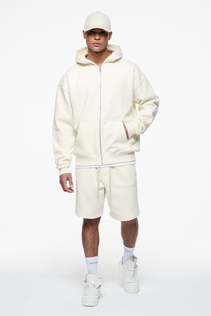 Pegador Logo Heavy Sweat Shorts Vintage Washed Unbleached Gum Kostenloser Versand international