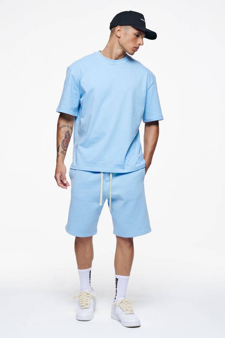 Pegador Logo Oversized Tee Vintage Washed Riviera Blue Gum Fabrikladen
