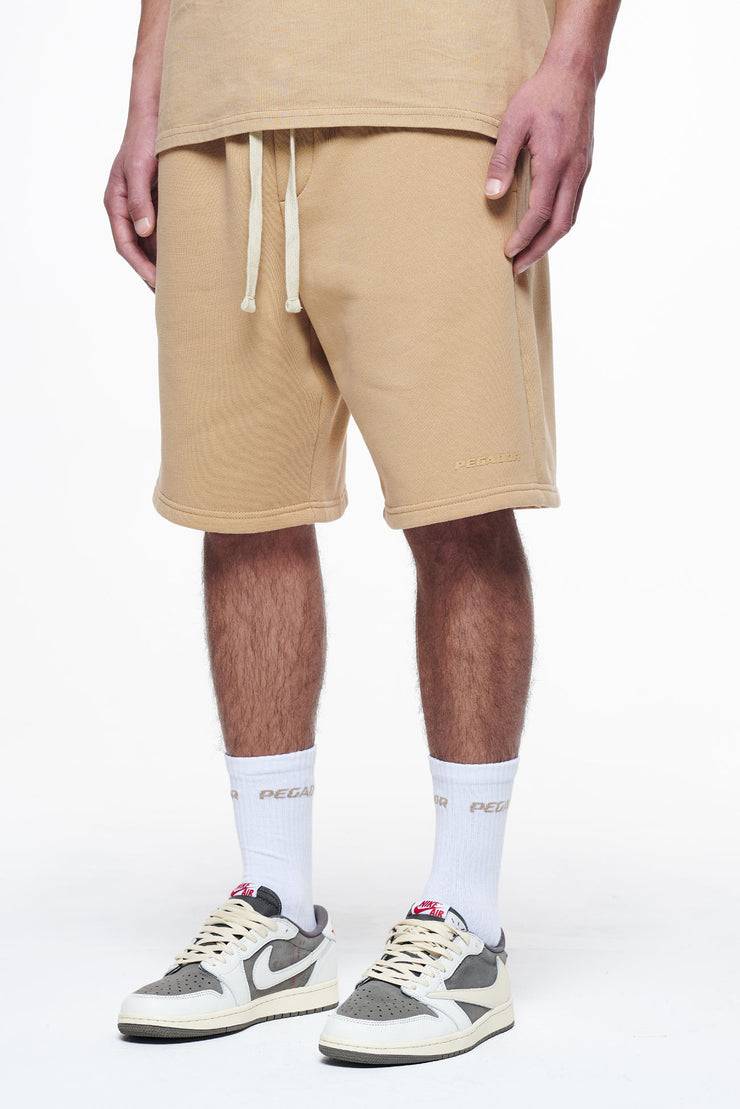Pegador Logo Heavy Sweat Shorts Vintage Washed Espresso Gum Black Friday Preise