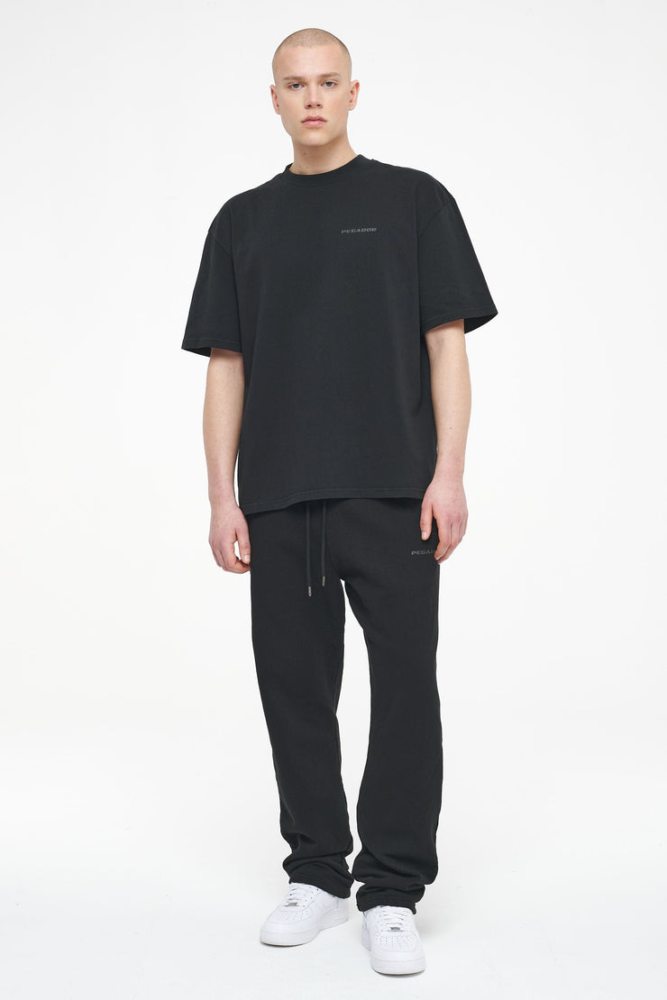 Pegador Logo Oversized Tee Vintage Washed Black Ink Gum Online