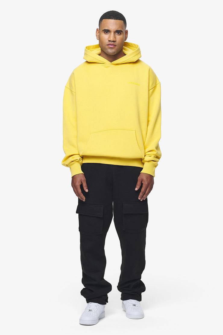 Pegador Logo Oversized Hoodie Vintage Washed Solar Yellow Gum Auslauf