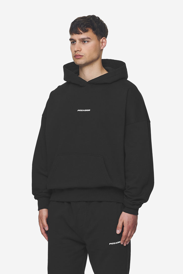 Pegador Logo Boxy Hoodie Washed Black White Gum Meist gekauft