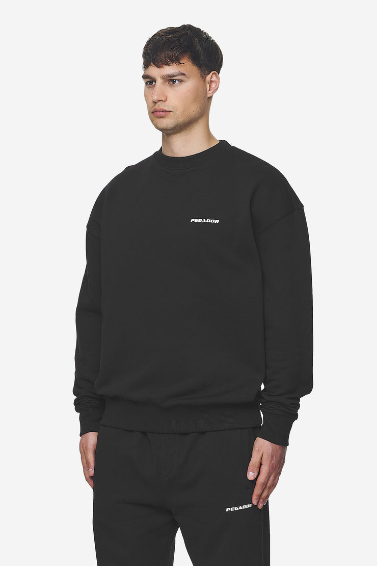 Pegador Logo Oversized Sweater Washed Black White Gum Blitzverkäufe