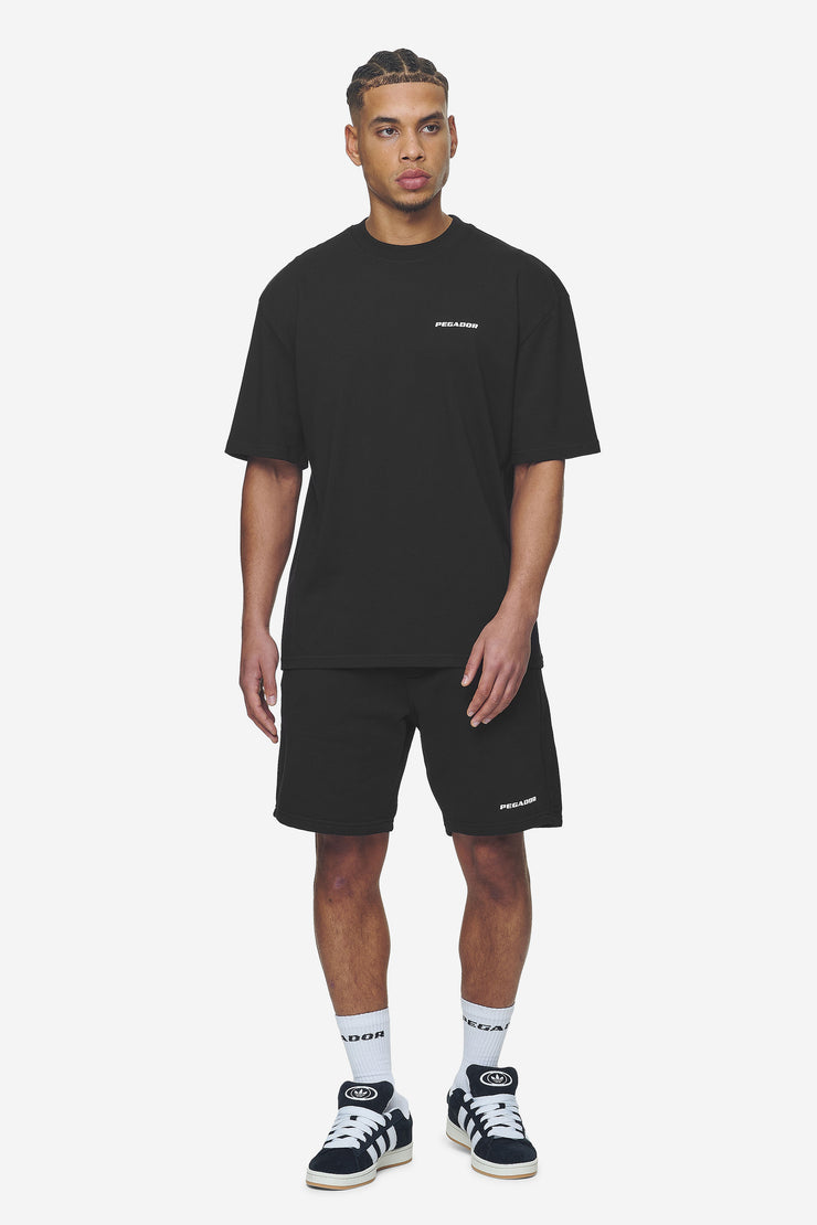 Pegador Logo Oversized Tee Washed Black White Gum Kostenloser Versand