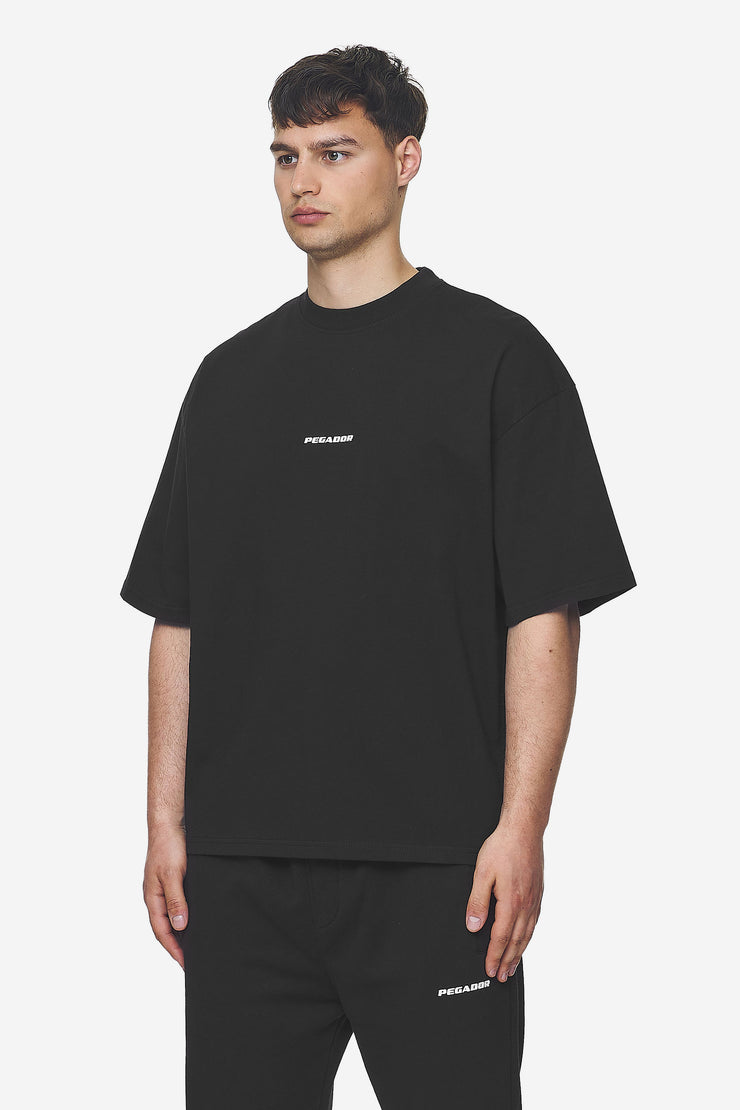 Pegador Logo Boxy Tee Washed Black White Gum Limitierter Zeitrabatt