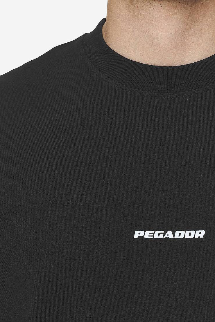 Pegador Logo Boxy Tee Washed Black White Gum Limitierter Zeitrabatt