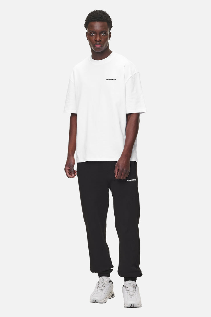 Pegador Logo Heavy Sweat Jogger Washed Black White Gum Fabrikpreis