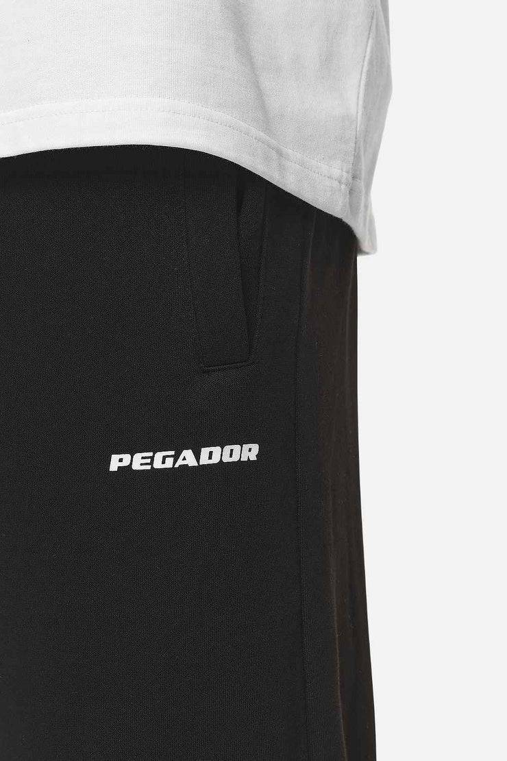 Pegador Logo Heavy Sweat Jogger Washed Black White Gum Fabrikpreis