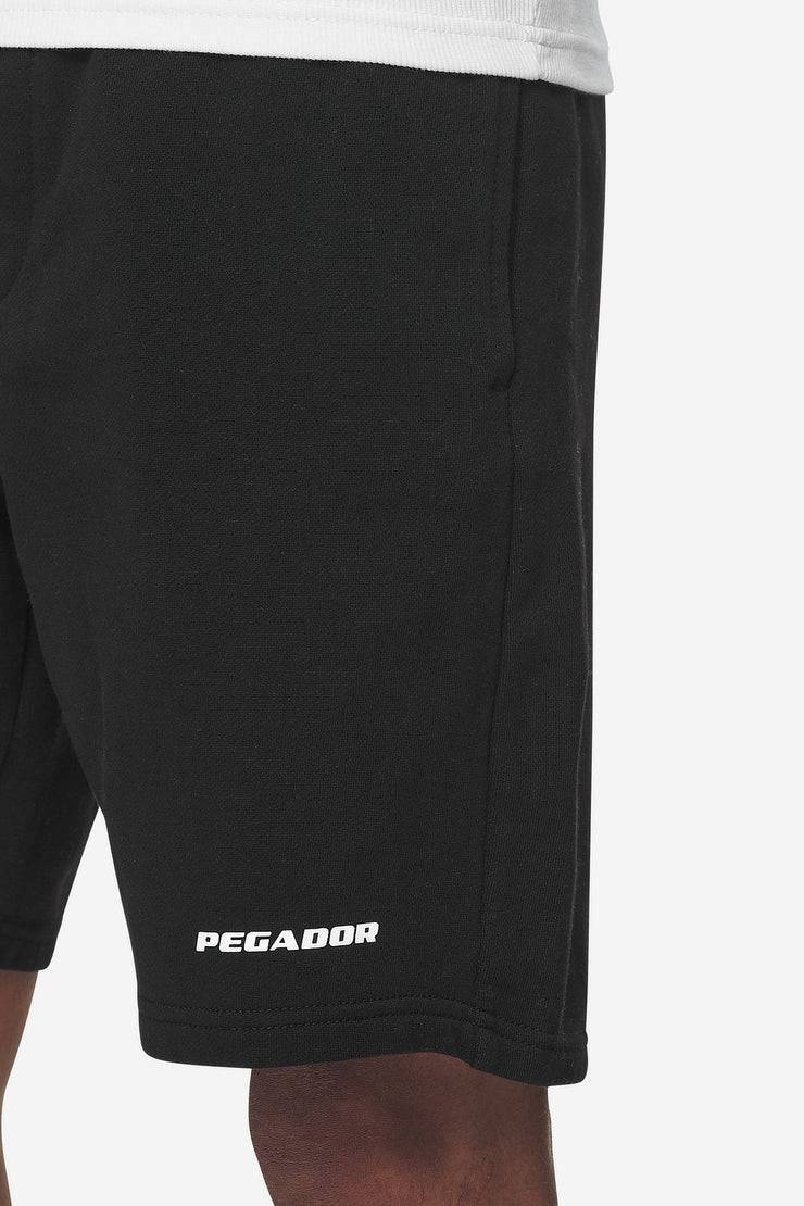 Pegador Logo Heavy Sweat Shorts Washed Black White Gum Sonderangebot