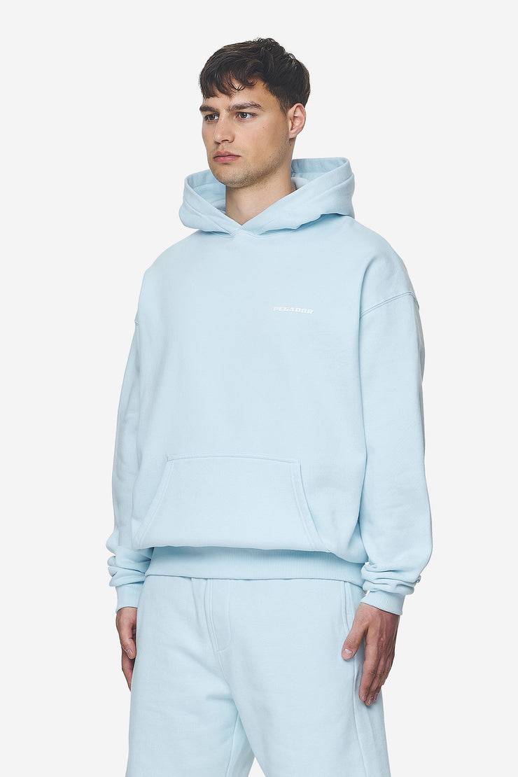 Pegador Logo Oversized Hoodie Washed Baby Blue White Gum Günstig kaufen