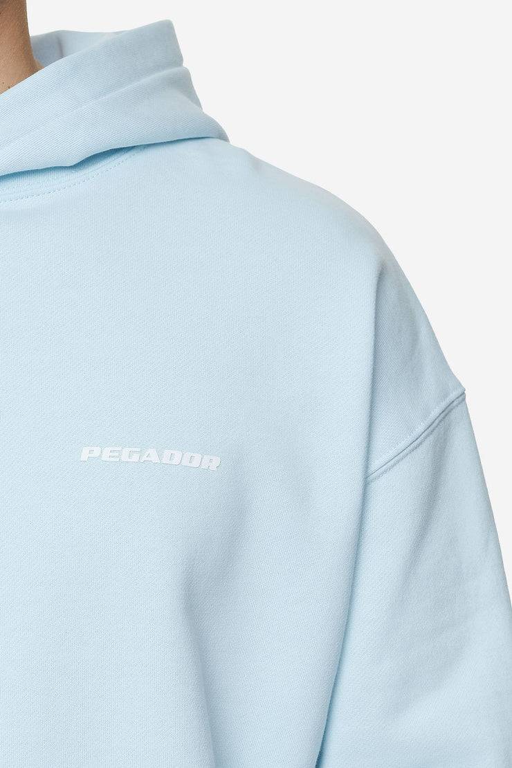 Pegador Logo Oversized Hoodie Washed Baby Blue White Gum Günstig kaufen