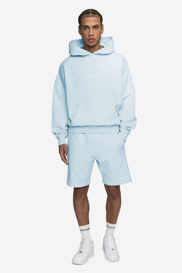 Pegador Logo Boxy Hoodie Washed Baby Blue White Gum Großer Ausverkauf