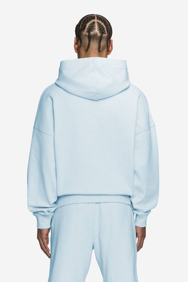 Pegador Logo Boxy Hoodie Washed Baby Blue White Gum Großer Ausverkauf