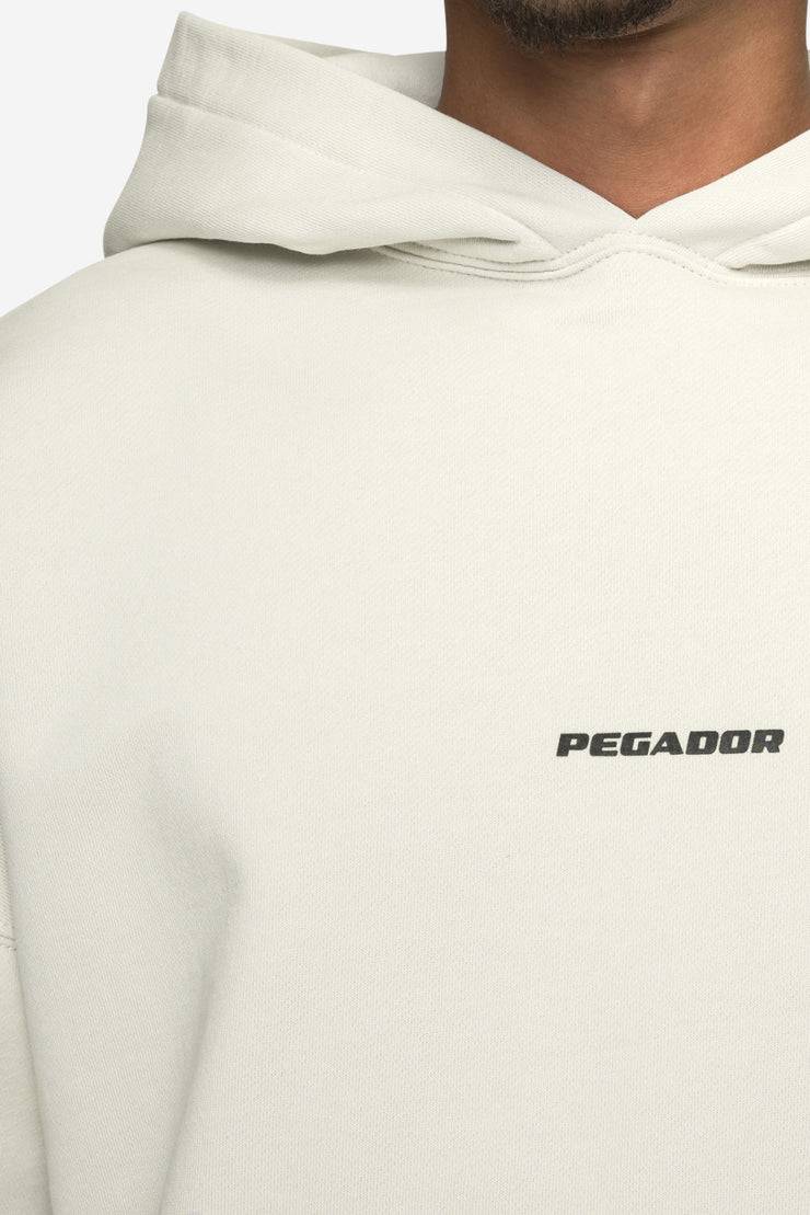 Pegador Logo Boxy Hoodie Washed Salty Cream Black Gum Weihnachtsangebot